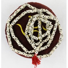 F1047 Fine Quality 108 Beads Tibetan Bone Skull Prayer Mala for Meditation Handmade in Nepal